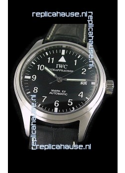 IWC Pilot MARK-XV Swiss Replica Watch in Black