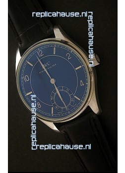 IWC Portuguese FA Jones Japanese Replica Watch in Black Dial