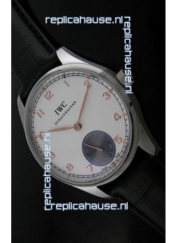IWC Pro Tuguese Japanese Replica Watch in White Dial