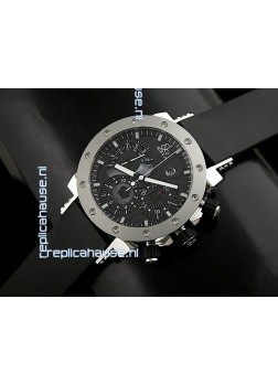 Jacob and Co EPIC II Swiss Watch in Black Carbon Dial