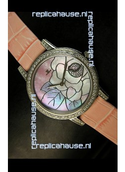 Jaeger LeCoultre Japanese Quartz Movement Ladies Watch - Pink Dial