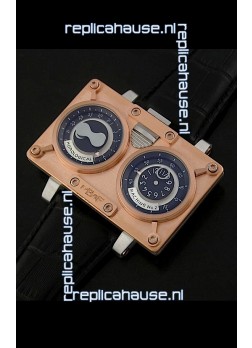 Maximilian Busser and Friends Horological Machine Watch in Pink Gold Casing