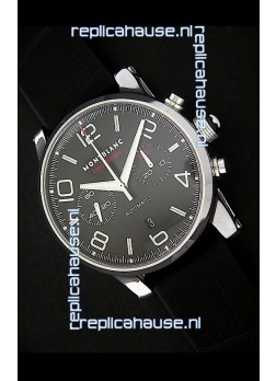 Mont Blanc Meisterstuck Timewalker Swiss Watch in Black Dial