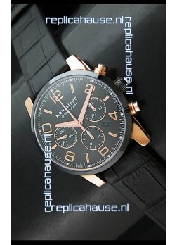 Mont Blanc Timewalker Swiss Watch in Rose Gold Case - Ultimate Mirror Replica
