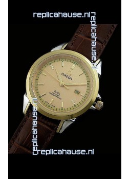 Omega Co-Axial Escapement Mechanical Golden Watch