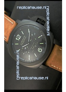 Panerai PAM365 L’Astronomo Luminor 1950 GMT Equation of Time Watch Black Dial PVD