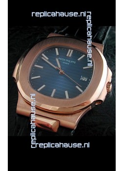 Patek Philippe Geneve Nautilus Swiss Watch in Rose Gold Casing
