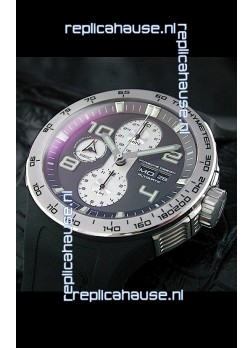 Porsche Design Flat Six P'6340 Swiss Chronograph Watch in Black Dial