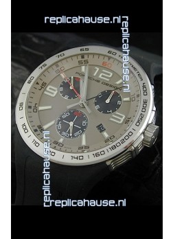Porsche Design Flat Six P'6320 Japanese Watch in Grey Dial