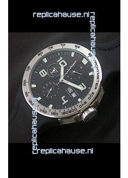 Porsche Design Flat Six P'8340 Swiss Chronograph Watch in Black Dial