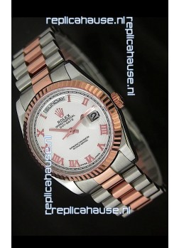 Rolex Day Date Japanese Replica Rose Gold Watch