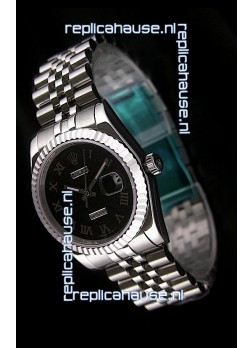 Rolex Datejust Japanese Replica Watch in Black Dial