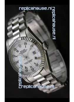 Rolex Datejust Oyster Perpetual Diamonds Japanese Watch