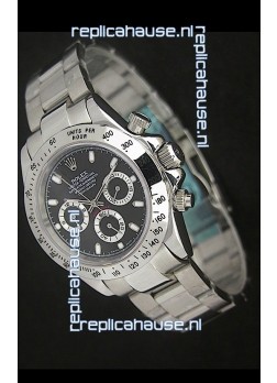 Rolex Daytona Japanese Replica Watch in Black Dial
