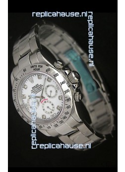 Rolex Daytona Japanese Replica Watch in White Dial