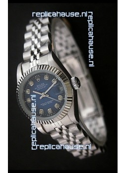 Rolex Datejust Oyster Perpetual Superlative ChronoMeter Japanese Watch in Blue Dial