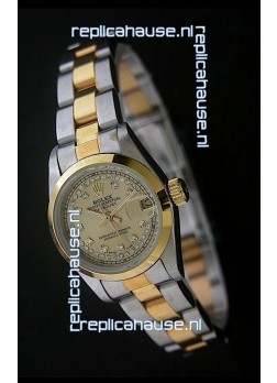 Rolex Datejust Oyster Perpetual Superlative ChronoMeter Japanese Gold Watch in Diamond Markers