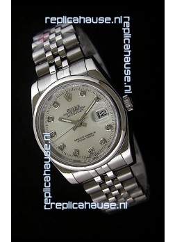 Rolex Datejust Mens Japanese Replica Watch in White Dial