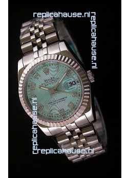 Rolex Datejust Mens Japanese Replica Watch in Light Blue Dial