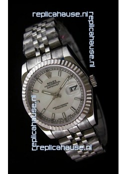 Rolex Datejust Mens Japanese Replica Watch in White Dial