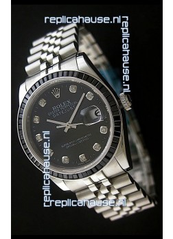 Rolex Datejust Japanese Replica Automatic Watch in Black Dial