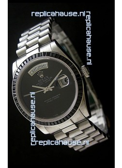 Rolex Day Date 2008 Japanese Replica Watch in Full Black Dial