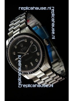 Rolex Day Date 2008 Japanese Replica Watch in Diamond Markers