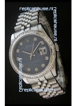 Rolex Datejust Japanese Replica Watch in Grey Dial