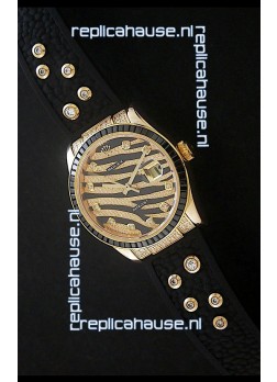 Rolex DateJust Rose Gold Diamond Japanese Replica Watch