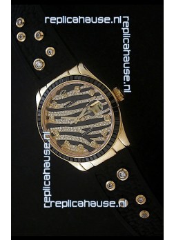 Rolex DateJust Gold Diamond Japanese Replica Watch
