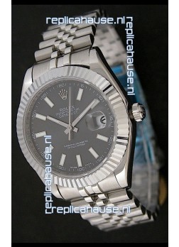 Rolex Datejust Japanese Replica Watch in Grey Dial