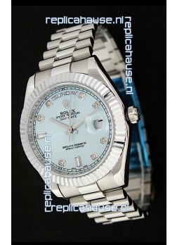 Rolex Oyster Perpetual Day Date Japanese Replica Watch in Light Green Dial