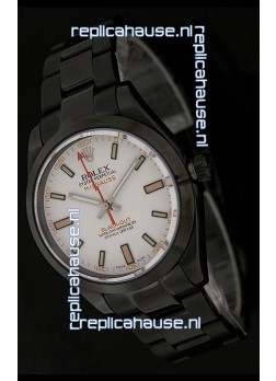 Rolex White Milgauss Black-Out Swiss Replica Watch
