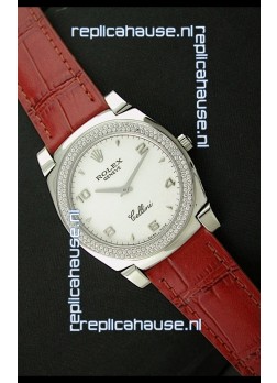 Rolex Cellini Japanese Replica Watch in Numeral and Stick Hour Markers