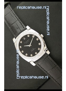 Rolex Cellini Japanese Replica Watch in Diamond Hour Markers