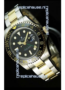 Rolex GMT Masters II Two Tone Swiss Replica Watch - SuperLuminous Hour Markers