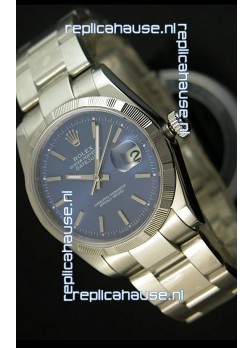 Rolex Replica Datejust Swiss Watch in Blue Dial with Stick Markers