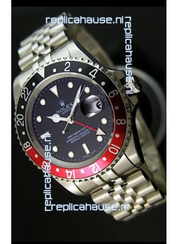 Rolex Replica GMT Masters Watch with Black/Red Bezel