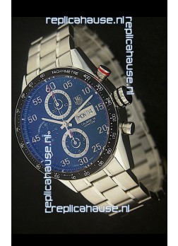 Tag Heuer Carrera Tachymeter Swiss Chronograph Watch in Blue Dial