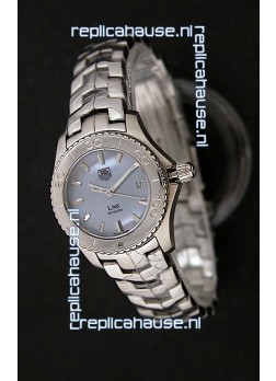 Tag Heuer Link Swiss Ladies Watch in Mother of Pearl Blue Dial
