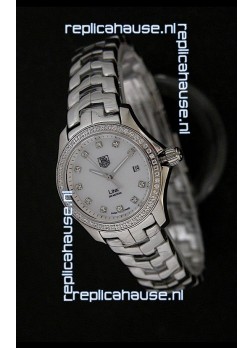 Tag Heuer Link Swiss Ladies Watch in Mother of Pearl White Dial