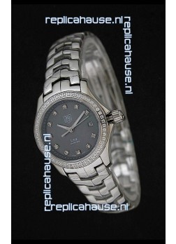 Tag Heuer Link Swiss Ladies Watch in Mother of Pearl Grey Dial