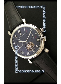 Vacheron Constantin Reserve Tourbillon Japanese Replica Watch in Black Dial