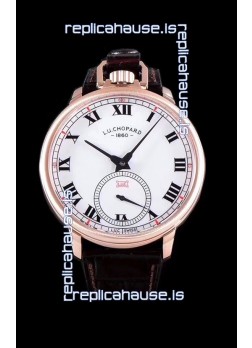 Chopard Louis-Ulysse The Tribute Rose Gold White Dial Swiss Watch