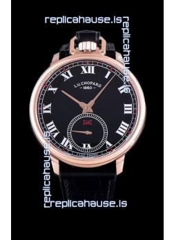 Chopard Louis-Ulysse The Tribute Rose Gold Black Dial Swiss Watch