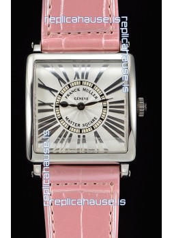 Franck Muller Master Square Ladies Pink Strap 1:1 Mirror Replica Watch