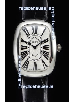 Franck Muller Galet Ladies Swiss Quartz Black Strap Watch