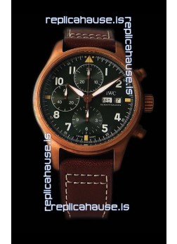 IWC Pilot's Chronograph Spitfire Broze Case - 1:1 Mirror Replica