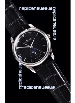Jaeger LeCoultre Master Ultra Thin Moon Stainless Steel 1:1 Mirror Replica Watch 