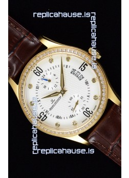 Jaeger LeCoultre Master Control Yellow Gold Swiss Replica Watch 
